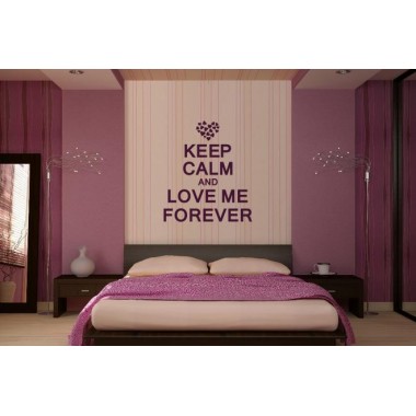 Интерьерная наклейка Keep Calm And Love Me Forever