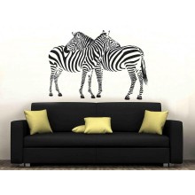 Интерьерная наклейка Две Зебры Интерьерная наклейка Две Зебры