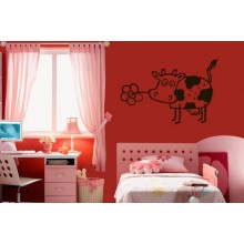 Интерьерная наклейка Безумная Корова Интерьерная наклейка Безумная Корова