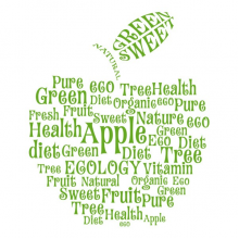 Наклейки интерьерные Glozis Виниловая Наклейка Glozis Apple