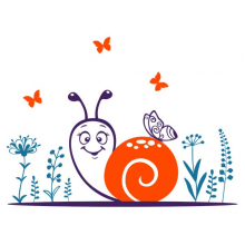 Наклейки интерьерные Glozis Виниловая Наклейка Glozis Snail Наклейки интерьерные Glozis Виниловая Наклейка Glozis Snail