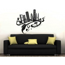 Интерьерная наклейка Город 1 Интерьерная наклейка Город 1