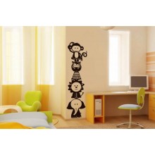 Интерьерная наклейка Веселые Зверушки Интерьерная наклейка Веселые Зверушки