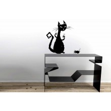 Интерьерная наклейка Безумный Кот Интерьерная наклейка Безумный Кот