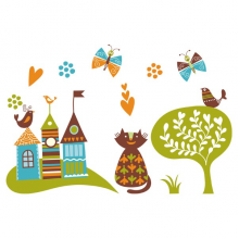 Наклейки интерьерные Glozis Виниловая Наклейка Glozis Far Away Kingdom Наклейки интерьерные Glozis Виниловая Наклейка Glozis Far Away Kingdom