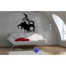 Интерьерная наклейка Велосипедист 1 Интерьерная наклейка Велосипедист 1