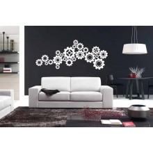 Интерьерная наклейка Шестеренки Интерьерная наклейка Шестеренки