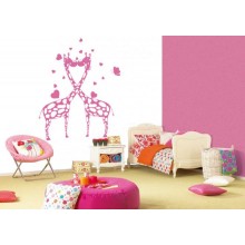 Интерьерная наклейка Влюбленные Жирафчик Интерьерная наклейка Влюбленные Жирафчик