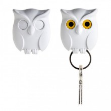Ключница настенная Night Owl Qualy Белая Ключница настенная Night Owl Qualy Белая