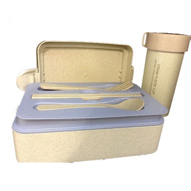 Ланч бокс из биопластика, 2 этажа