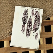 Обложка для паспорта "Воздушные перья" + блокнотик Обложка для паспорта "Воздушные перья" + блокнотик