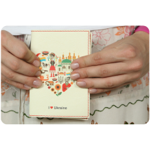 Обложка для паспорта "I Love Ukraine"(украиночка) Обложка для паспорта "I Love Ukraine"(украиночка)
