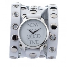 Часы наручные "Хорошие мгновения" широкий ремешок