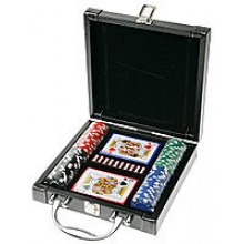 Набор для покера в кожаном кейсе Набор для покера в кожаном кейсе