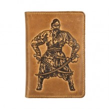 Кожаная обложка для паспорта Turtle, Казак, винтажный хаки Кожаная обложка для паспорта Turtle, Казак, винтажный хаки