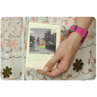 Обложка для паспорта "Polaroid" + блокнотик