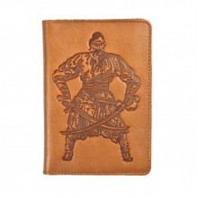 Кожаная обложка для паспорта Turtle, Казак, коричневый Кожаная обложка для паспорта Turtle, Казак, коричневый