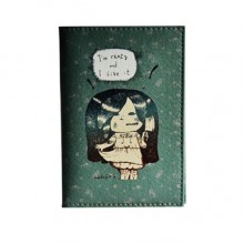 Обложка для паспорта "I'm crazy and I Like it!" + блокнотик Обложка для паспорта "I'm crazy and I Like it!" + блокнотик