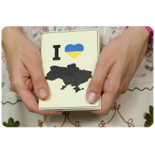 Обложка для паспорта "I Love Ukraine" (карта) Обложка для паспорта "I Love Ukraine" (карта)