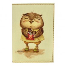 Обложка для паспорта "Сладкоежки" + блокнотик Обложка для паспорта "Сладкоежки" + блокнотик