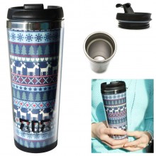 Термокружка "Олени в ёлках" Термокружка "Олени в ёлках"