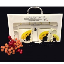 Подарочный набор "Кот с зонтом" Подарочный набор "Кот с зонтом"