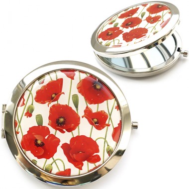 Карманное зеркальце "Маки"