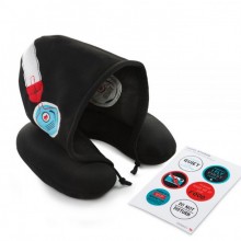 Подушка с капюшоном для путешествий Silent Music Donkey Черная Подушка с капюшоном для путешествий Silent Music Donkey Черная