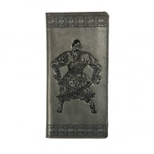 Кожаное портмоне для денег Turtle, Казак, темно-серый Кожаное портмоне для денег Turtle, Казак, темно-серый