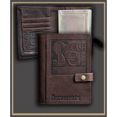 КОЖАНЫЙ БУМАЖНИК ВОДИТЕЛЯ CASH