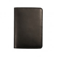 Кожаное портмоне для документов и паспорта (2 в 1) Turtle, черный Кожаное портмоне для документов и паспорта (2 в 1) Turtle, черный