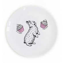 Тарелка "Кролик и капкейк" Тарелка "Кролик и капкейк"