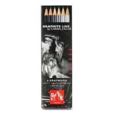 Набор Карандашей Caran d'Ache Graphite Line Металлический бокс 6 шт, Набор Карандашей Caran d'Ache Graphite Line Металлический бокс 6 шт,