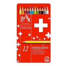 Набор Карандашей Caran d'Ache Swisscolor Металлический бокс 12 цветов Набор Карандашей Caran d'Ache Swisscolor Металлический бокс 12 цветов