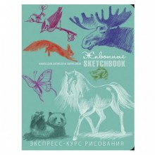 СКЕТЧБУК "РИСУЕМ ЖИВОТНЫХ" БИРЮЗОВЫЙ СКЕТЧБУК "РИСУЕМ ЖИВОТНЫХ" БИРЮЗОВЫЙ