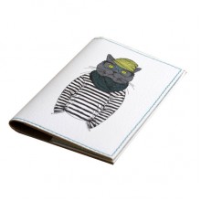 Обложка для паспорта "Кот-хипстер" Обложка для паспорта "Кот-хипстер"