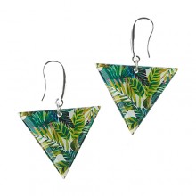 Серьги "Пальмовые листья"