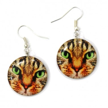 Серьги "Мордочка кота"