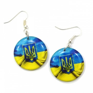 Серьги "Прапор і герб"