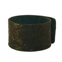 Кожаный браслет Мальва зеленый Кожаный браслет Мальва зеленый