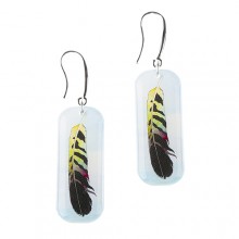 Серьги "Перья"