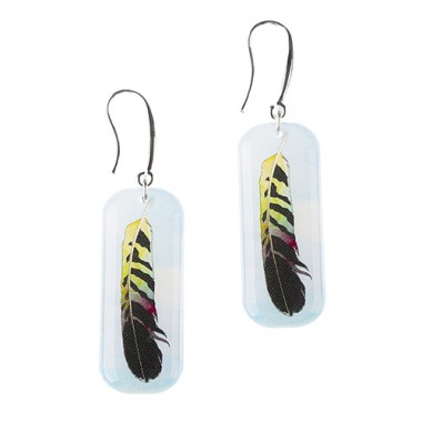 Серьги "Перья"