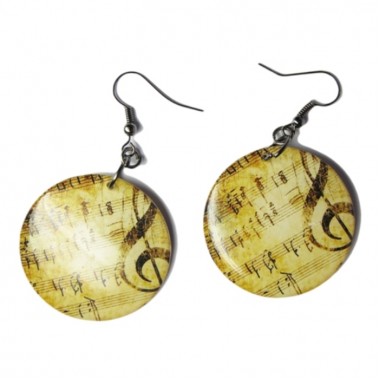 Серьги "Ноты"