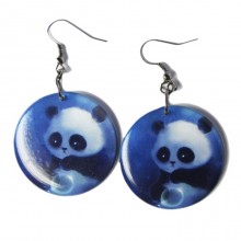 Серьги "Панда"