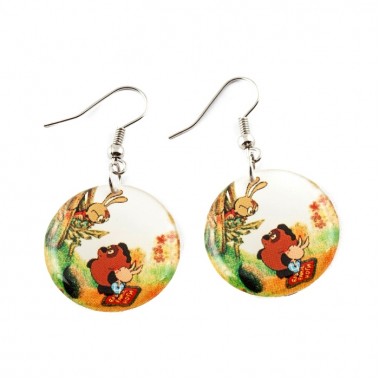Серьги "Винни Пух"