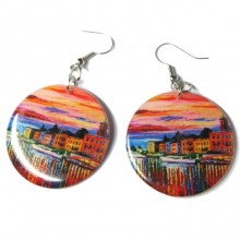 Серьги "Город"