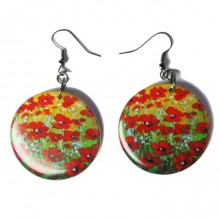 Серьги "Маки"