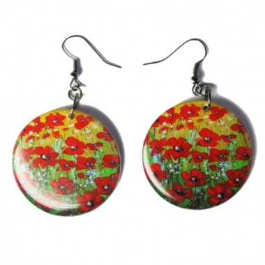 Серьги "Маки"