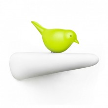 Крючок настенный Picky Sparrow Qualy Белый / Зеленый Крючок настенный Picky Sparrow Qualy Белый / Зеленый