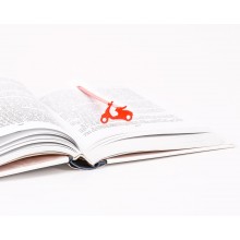 Закладка для книг Мопед (красный) Закладка для книг Мопед (красный)